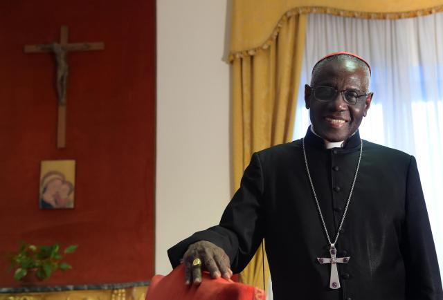 Cardinal Robert Sarah of Guinea in his office at the Vatican (Credit Image:  Vandeville Eric/ABACA/ABACA/PA Images)