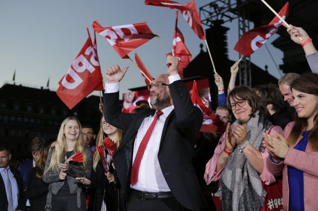 September 22, 2017 - Berlin, Germany - Martin Schulz at an SPD rally.   Michael Debets/Zuma Press/PA Images