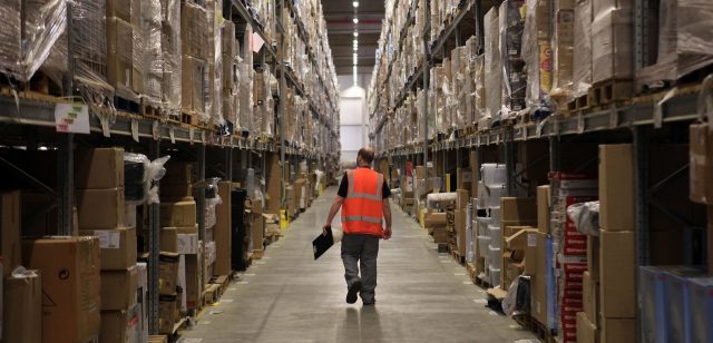Amazon warehouse. Credit: Matt Cardy/Getty Images