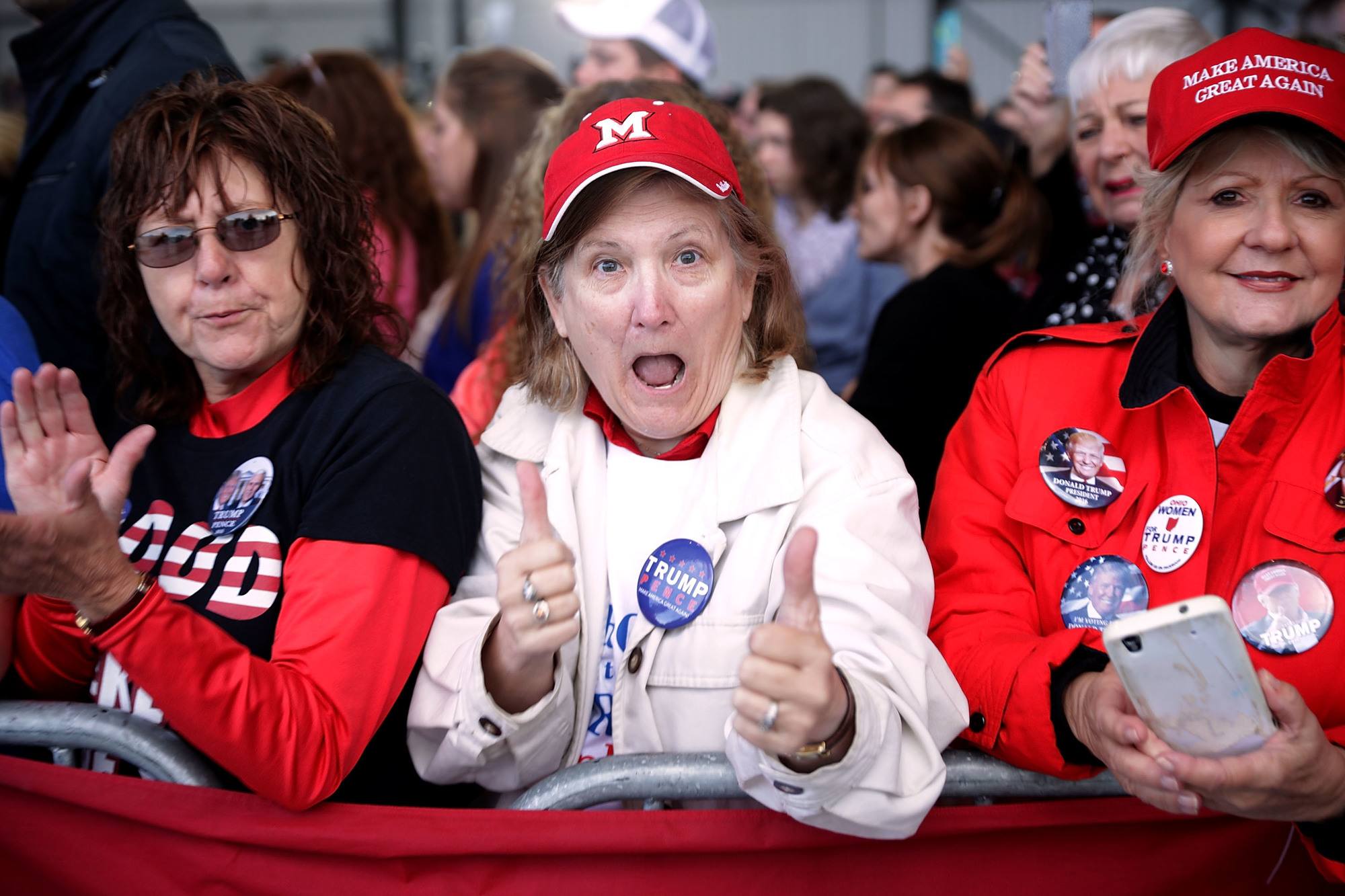 Trump supporters in Ohio. Credit: Chip Somodevilla / Getty