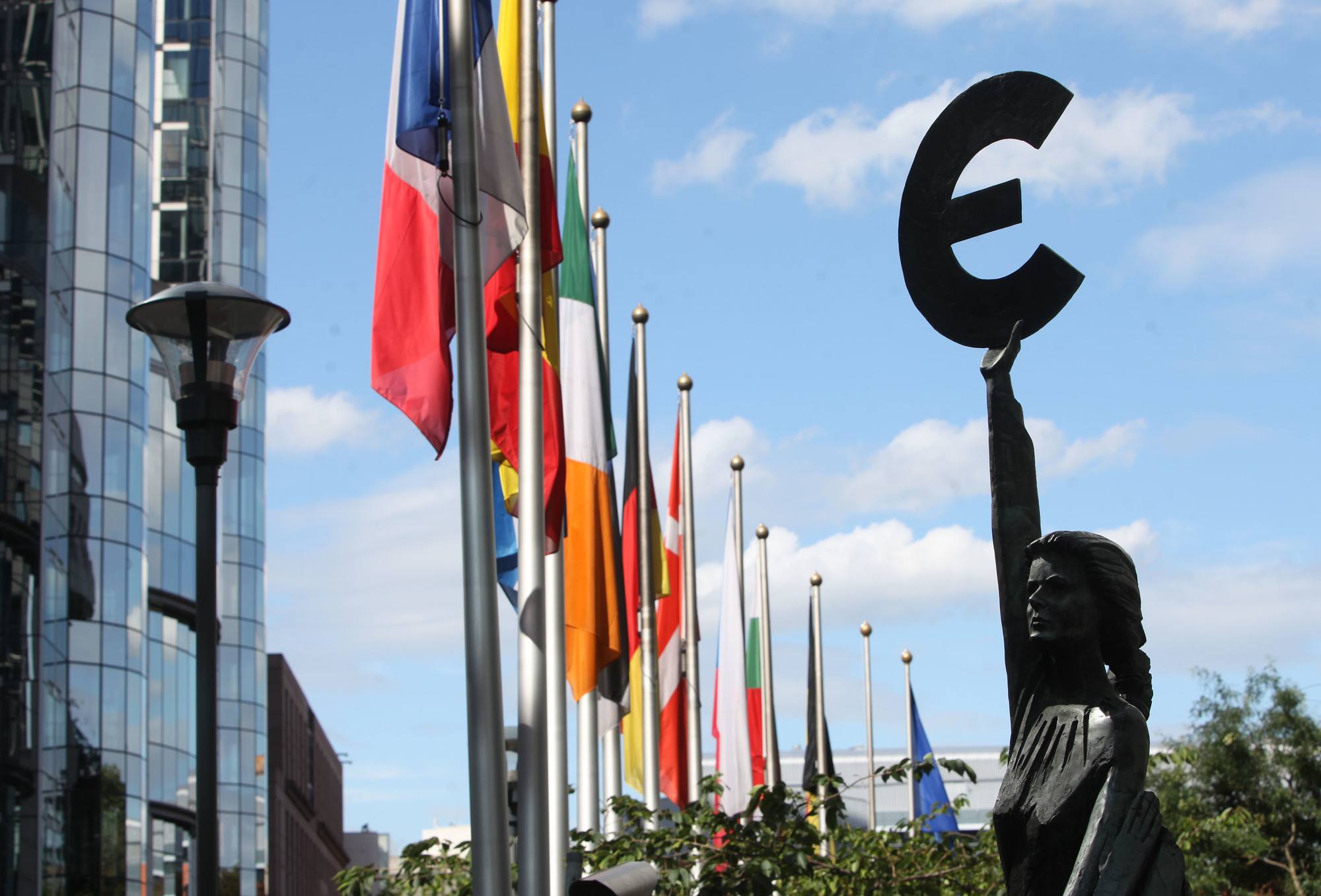 The European Parliament building in Brussels.  Credit: Mark Renders / Getty