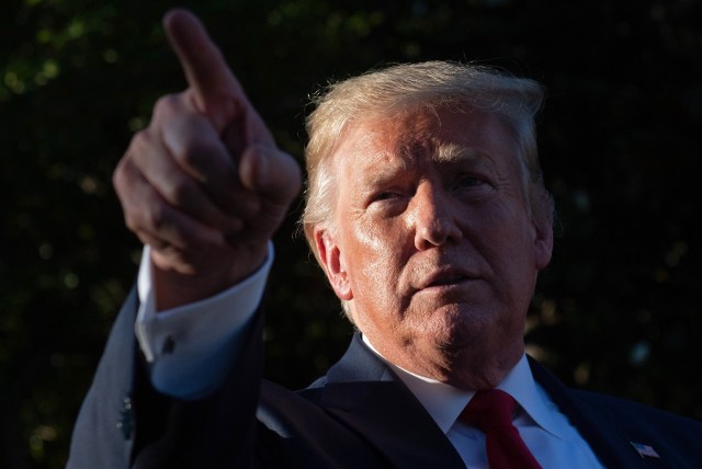 Trump at the Congressional Picnic on the South Lawn. Credit: SAUL LOEB/AFP/Getty Images