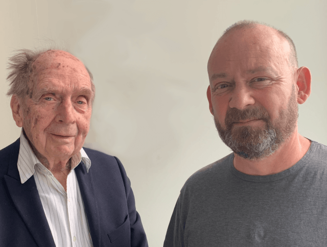 Sir Larry and Giles Fraser Credit: Danielle Boxall