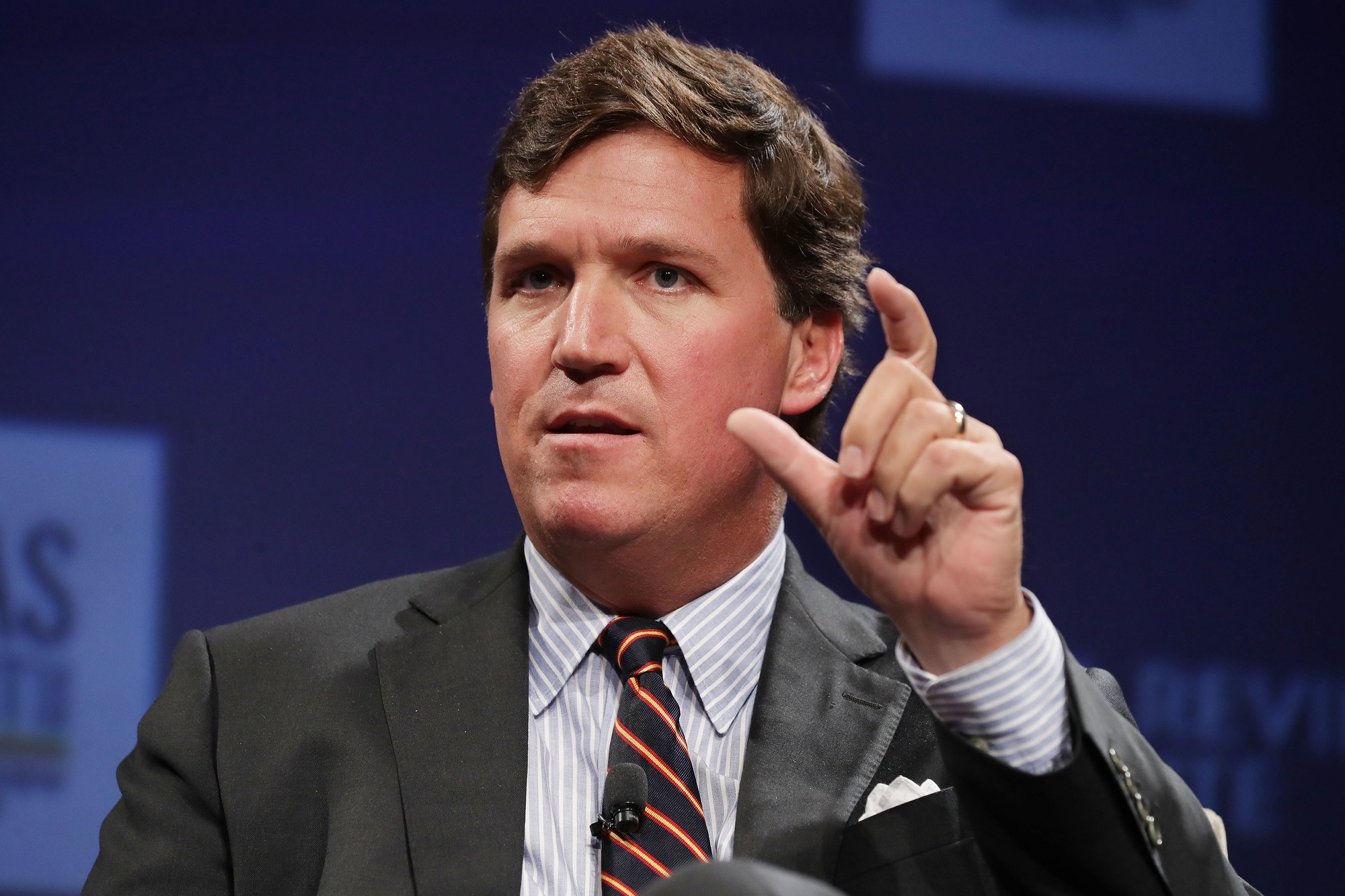 Tucker Carlson and Tucker Carlson are done with Donald Trump. (Photo by Chip Somodevilla/Getty Images)