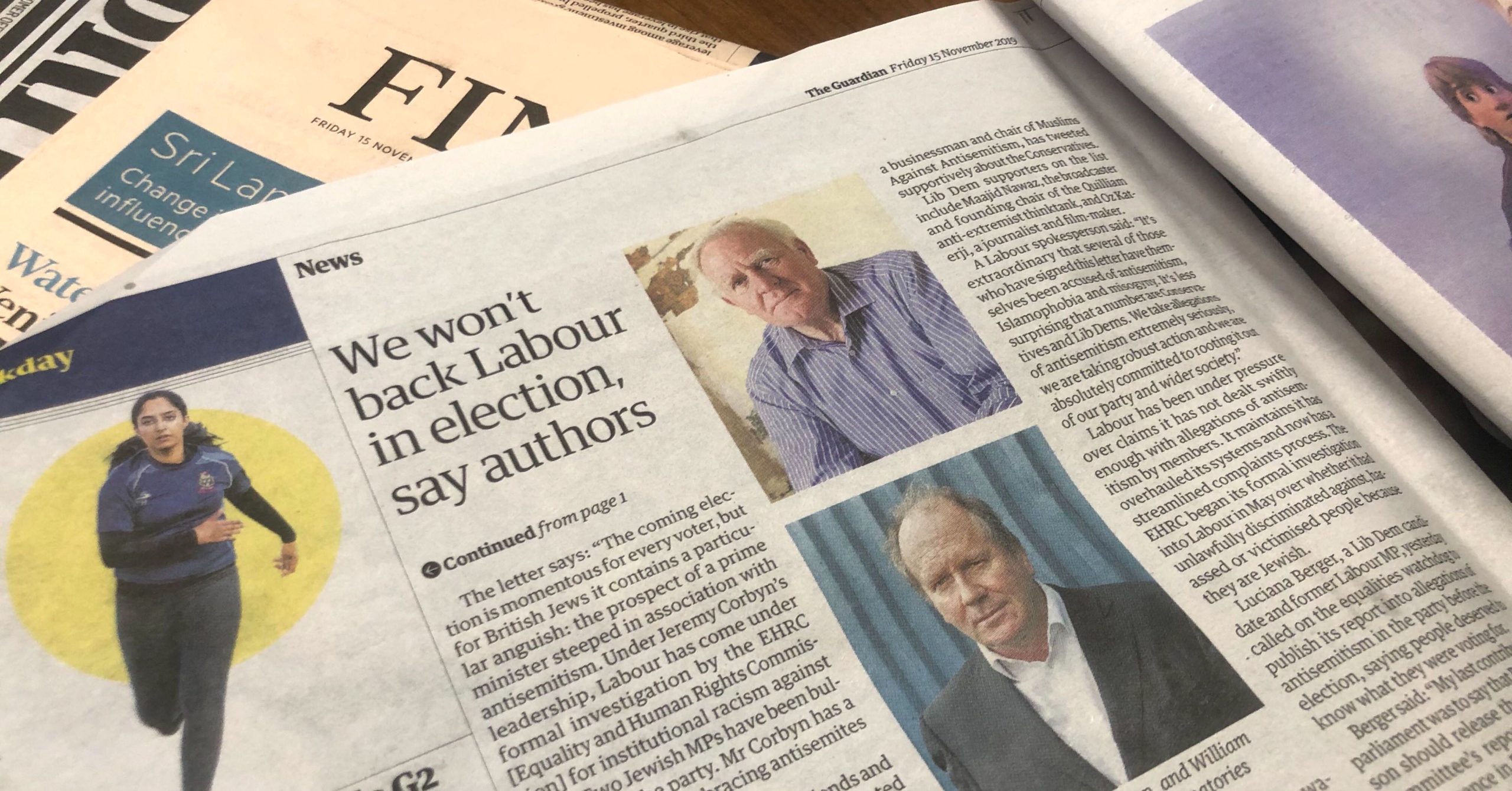 Today's letter in this morning's Guardian