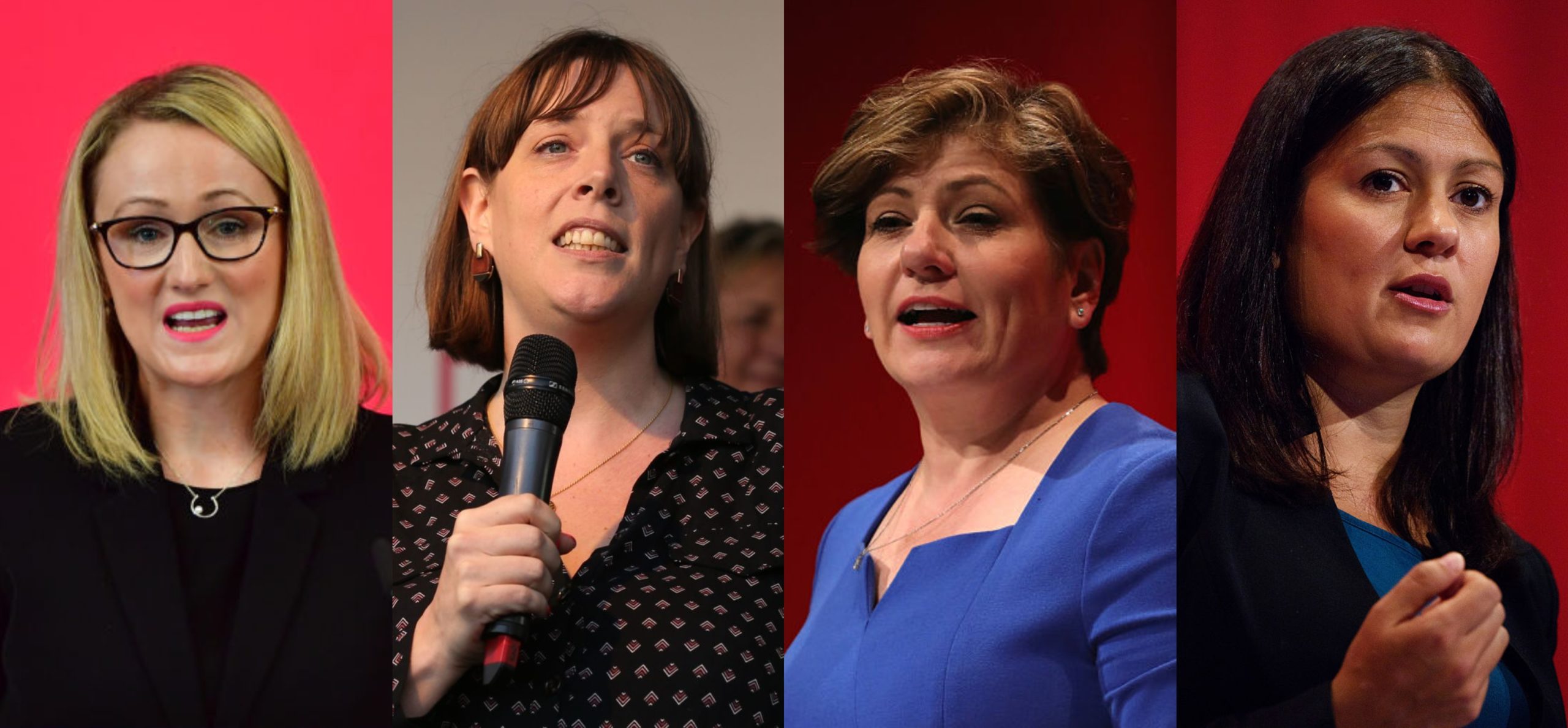 Labour leader candidates from left to right: Rebecca Long-Bailey, Jess Phillips, Emily Thornberry, Lisa Nandy.