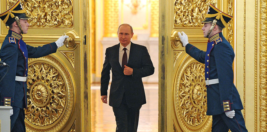 Putin's corruption will be a footnote to these magnificent doors — in a hundred years. Credit: Getty