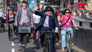 Got to hand it to him, Boris is good on cycling