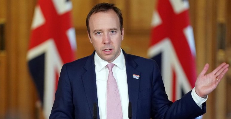 Health Secretary Matt Hancock pledged the NHS would be carrying out 100,000 tests a day by the end of April