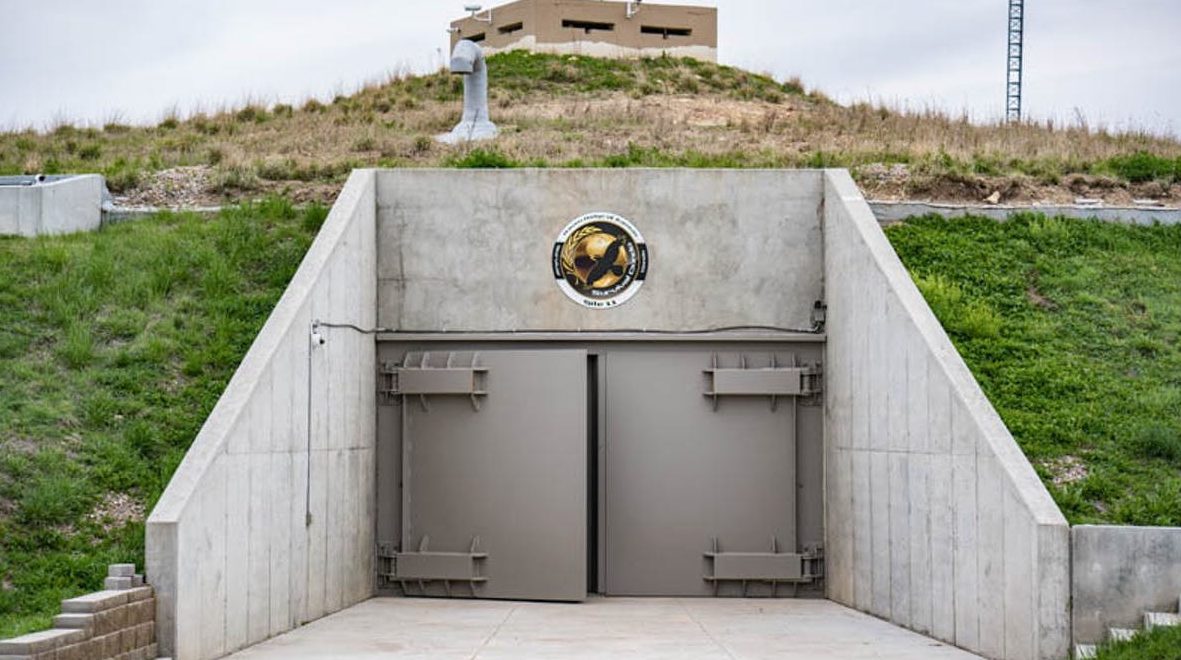 The entrance to the $3 million Survival Condo in Kansas