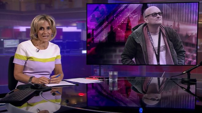 Emily Maitlis presenting Tuesday's Newsnight. Credit: BBC