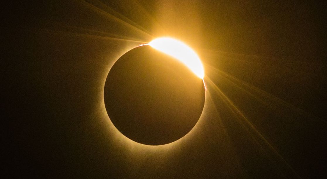 A solar eclipse seen in Chile, 2017. Credit: Getty