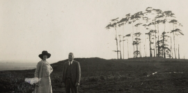 Lady Ottoline Morrell with Theodore Powys.  Credit: National Portrait Gallery