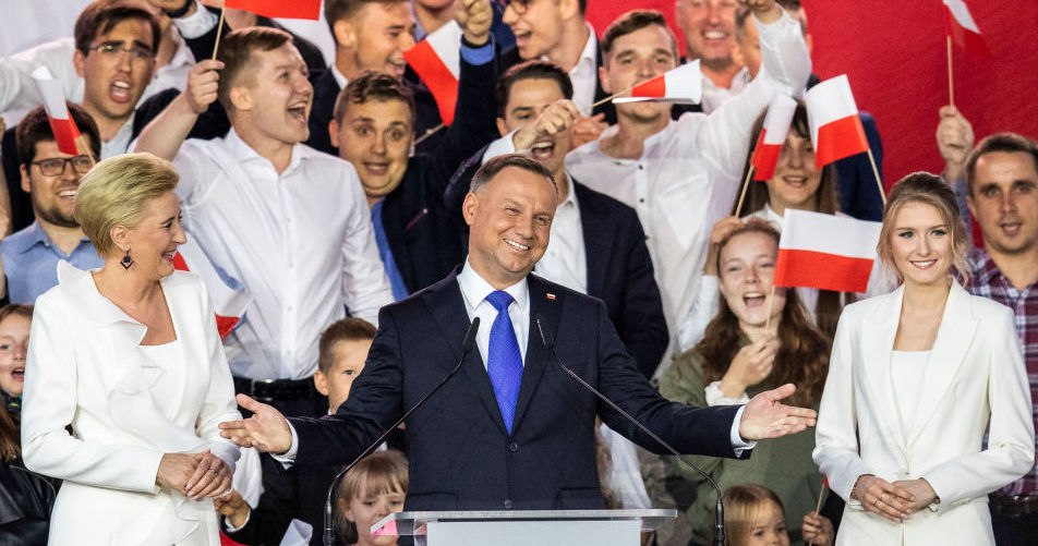 The re-election of Andrzej Duda as President of Poland was won by the narrowest of margins. Credit: Getty