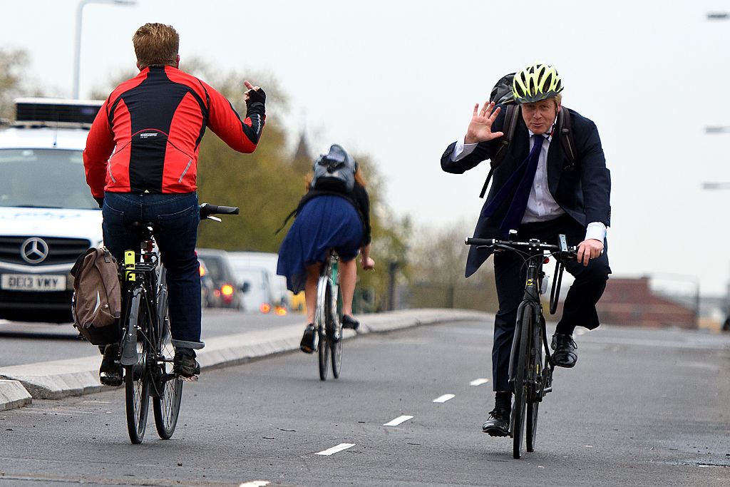 Some typical London cyclists. Photo by Ben Pruchnie/Getty Images