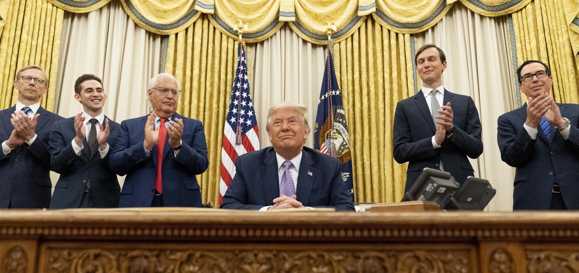 U.S. President Donald Trump announced that Israel and the UAE have reached a peace deal. Credit: Getty 