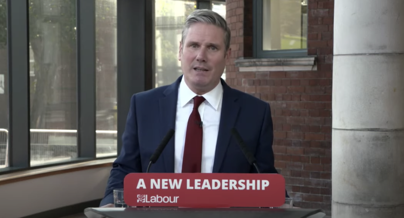 Keir Starmer delivered his address to Labour’s so-called ‘Connected’ conference