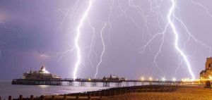 Less likely than being struck by lightning? Think I'll stay indoors