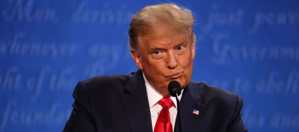 A muted Donald. Credit: Getty