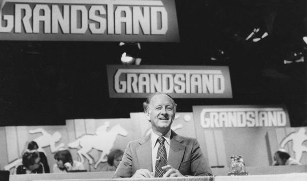 Frank Bough presenting Grandstand. Credit: BBC