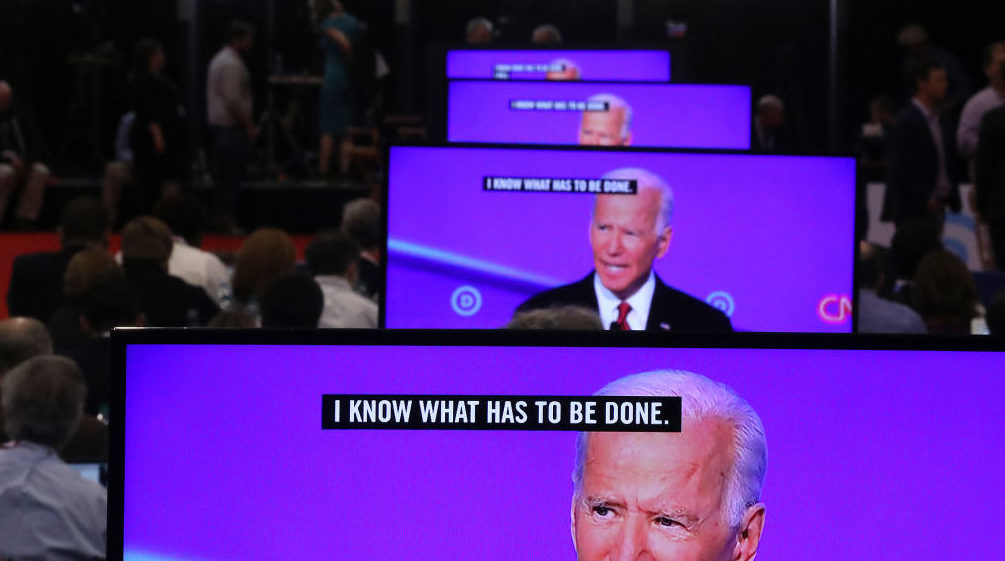 Joe Biden has been hiding behind our screens for too long. Credit: Getty