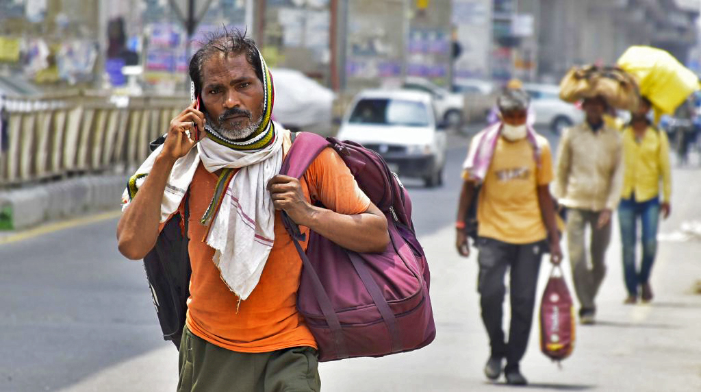 Millions of migrant workers returned to rural villages at the beginning of the pandemic. Credit: Getty