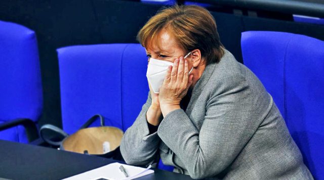 German Chancellor Angela Merkel. (Photo by Sean Gallup/Getty Images)