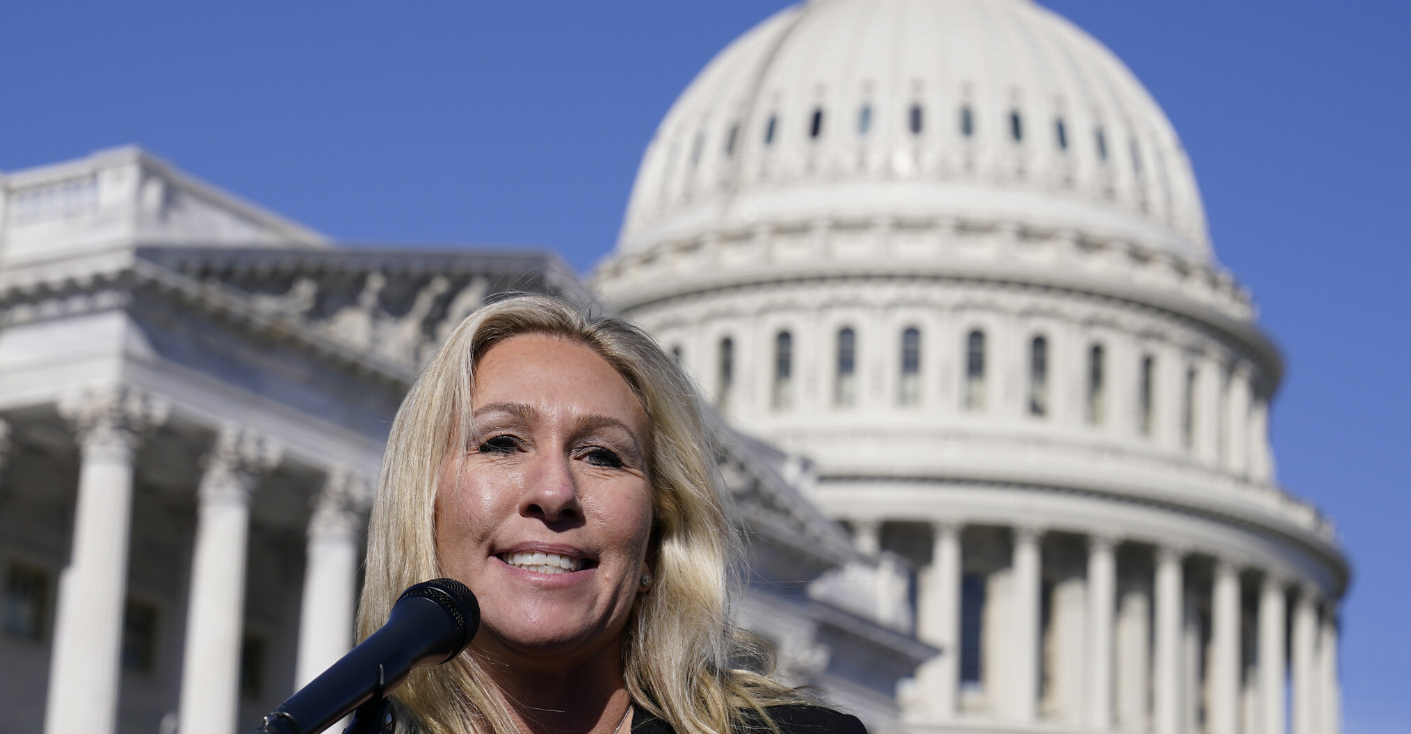 Rep. Marjorie Taylor Greene was one of the GOP members linked to the Anglo-Saxon report