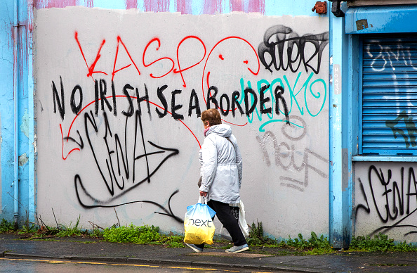 Belfast protests. Paul Faith/Bloomberg via Getty