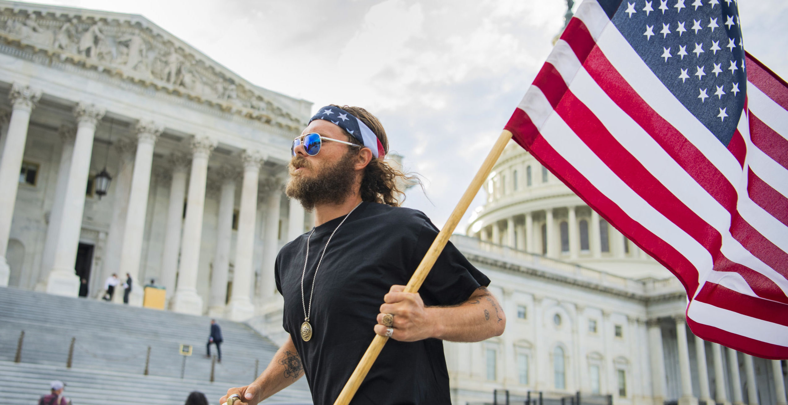 He's running off to vote for a populist. Credit: Tom Williams/CQ-Roll Call, Inc via Getty Images