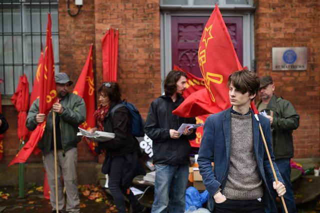 The Left is trapped by student politics (Photo credit should read OLI SCARFF/AFP via Getty Images)