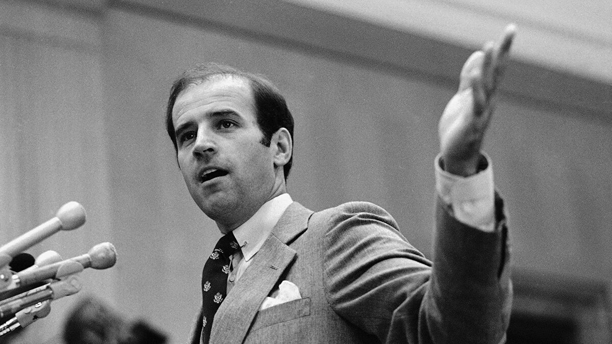 Joe Biden on a 1979 visit to the USSR