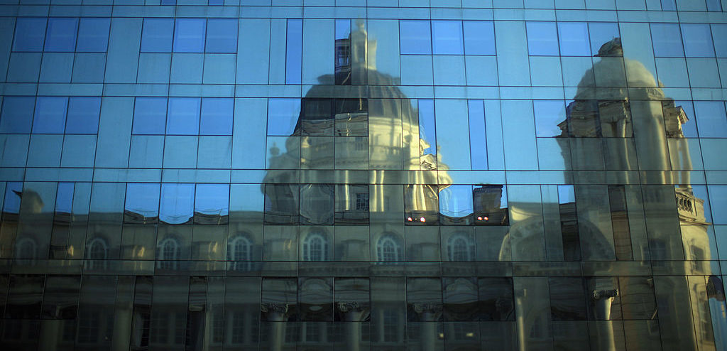 Liverpool's architectural heritage is reflected in it's dubious architectural future. (Photo by Christopher Furlong/Getty Images)
