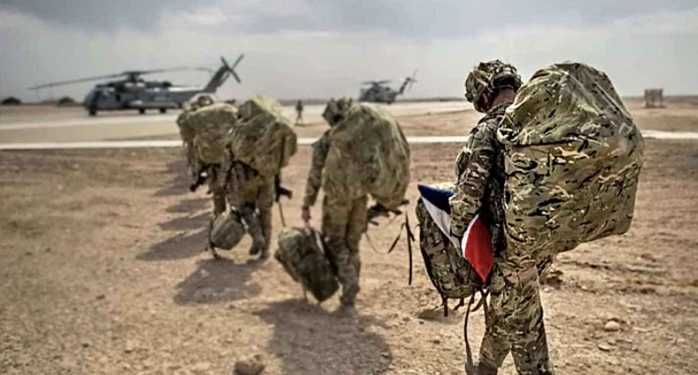 British troops leave Afghanistan. Credit: Getty