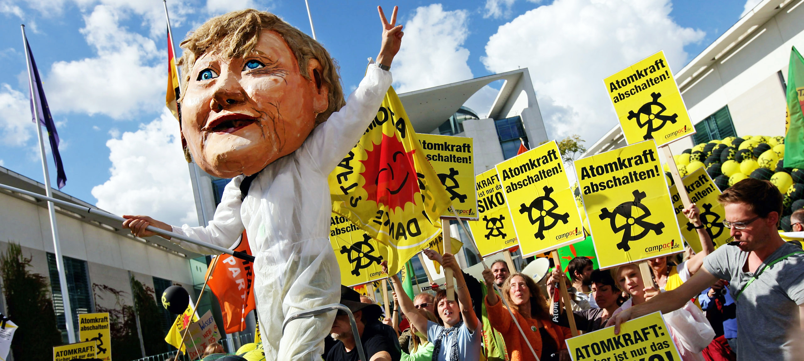 Anti-nuclear protests in Berlin, 2010. Credit: Getty