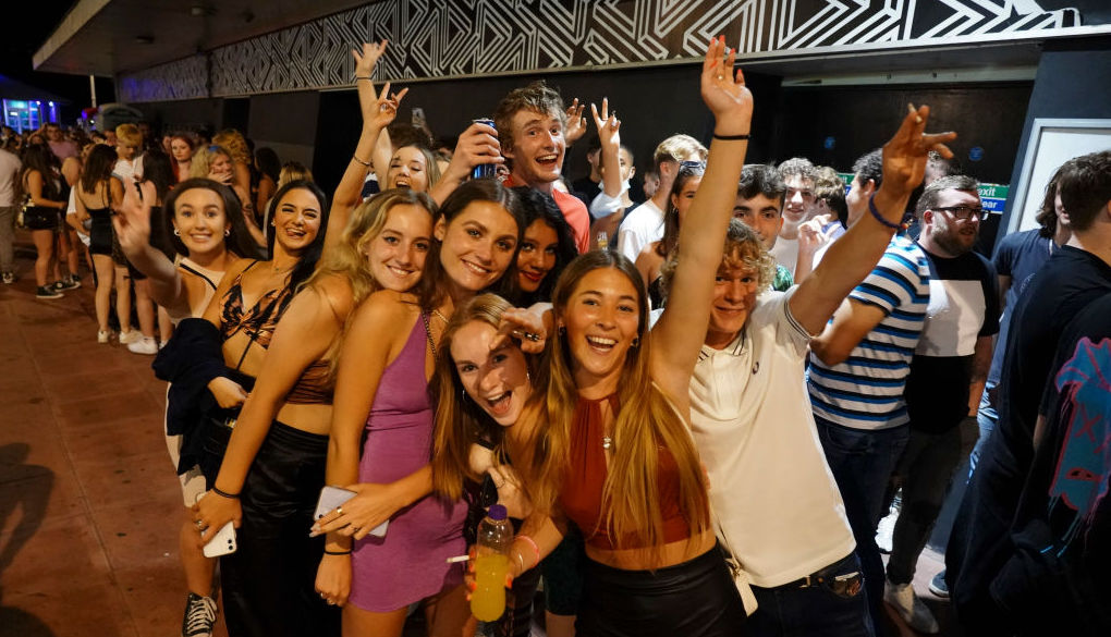 Clubbers return in Brighton. Credit: Getty