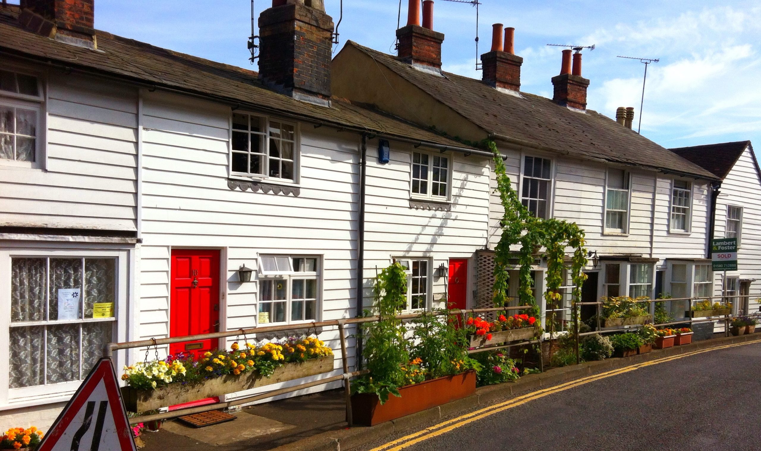 Weatherboard houses in Kent. Credit: Getty
