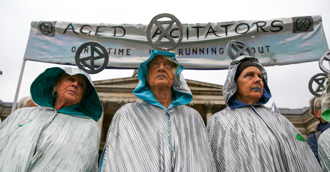 Extinction Rebellion is full of concerned Grandparents. Credit: Getty