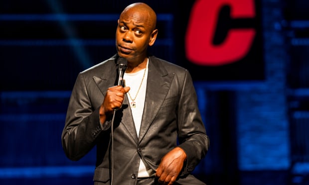 Dave Chappelle performing in his new stand-up, The Closer