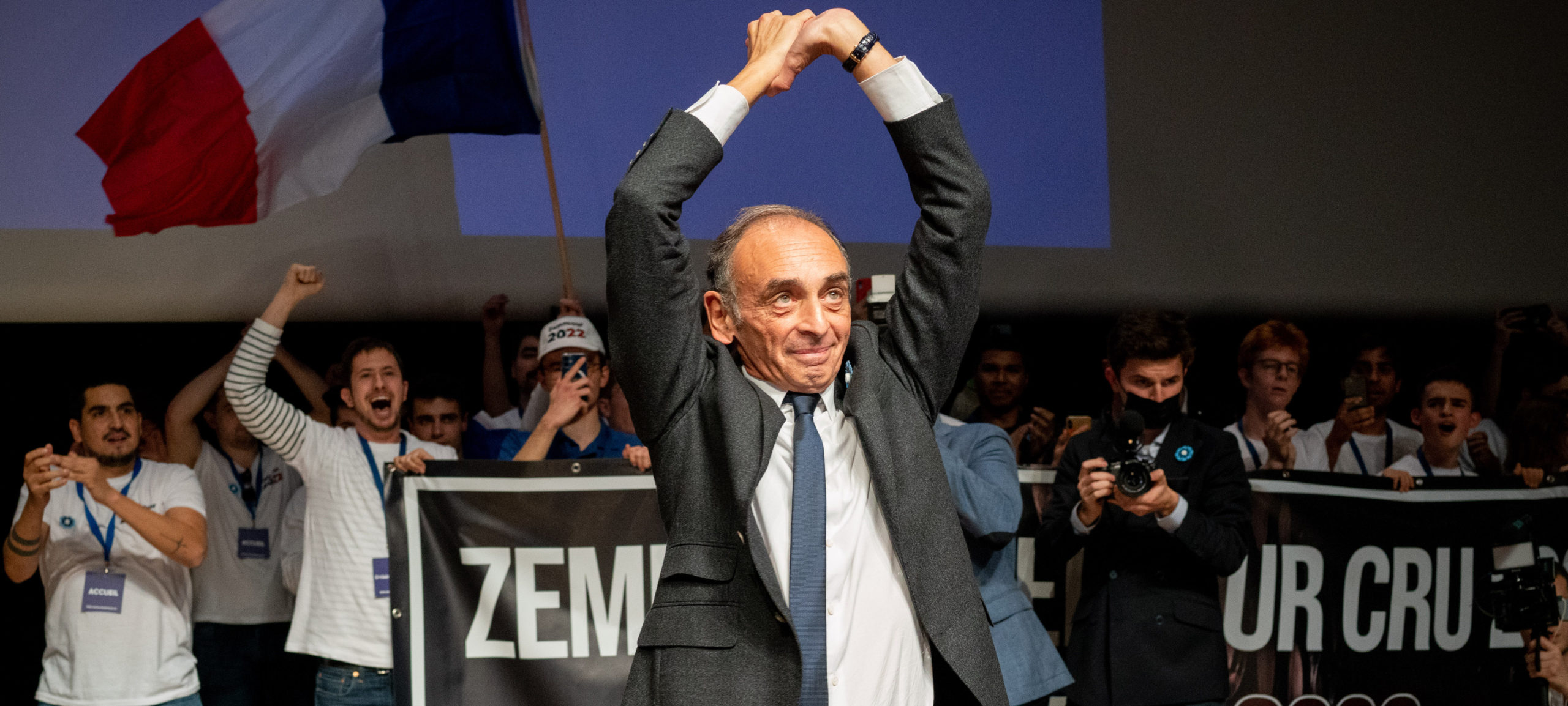 Éric Zemmour is in London tonight. Credit: Getty