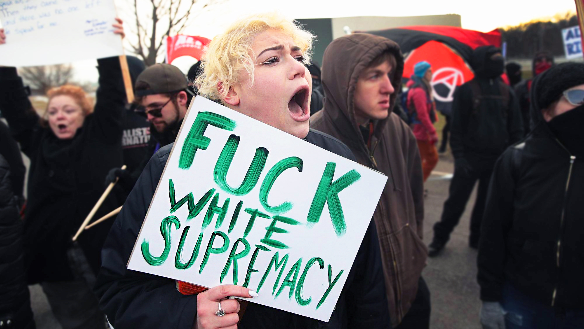 Not a snowflake... Photo by Scott Olson/Getty Images