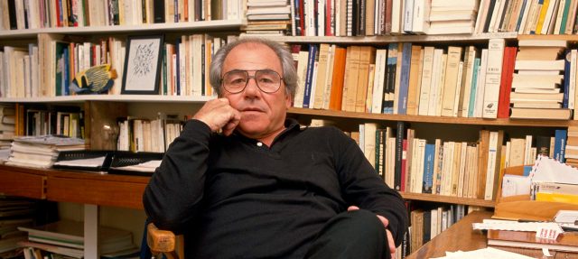 Jean Baudrillard in France, 1990. Credit: Getty