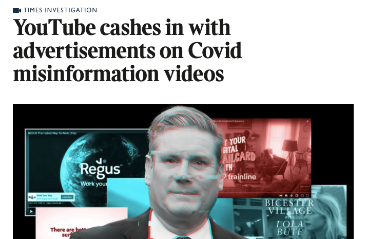 Screengrab from the Times investigation