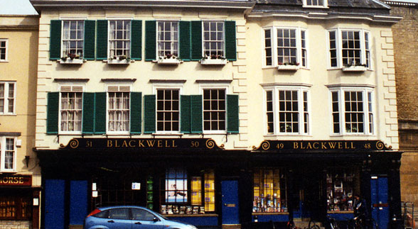 Blackwell’s Broad Street bookshop in Oxford