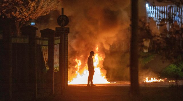 In Northern Ireland, Violence can erupt at any moment. Credit: PAUL FAITH/AFP via Getty Images