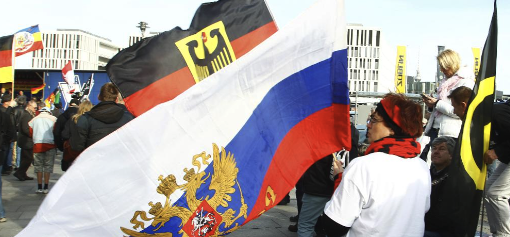 Pro-Russian protesters in Berlin