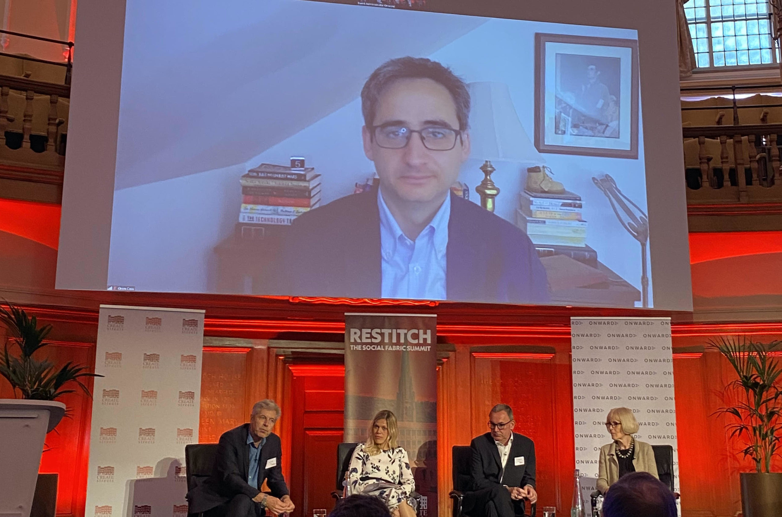 Oren Cass (above) speaks at the Restitch conference in London