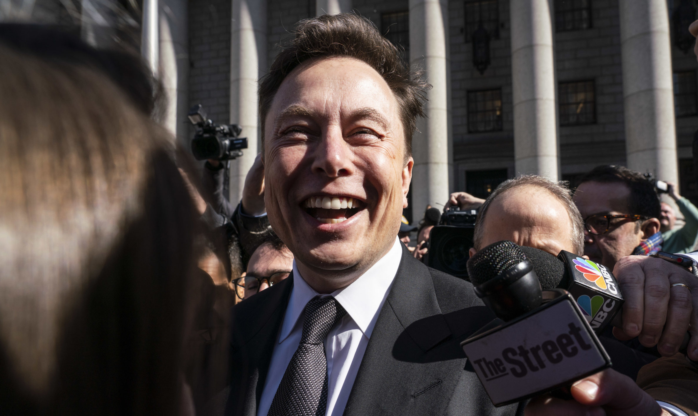 Who's laughing now? Photographer: Natan Dvir/Bloomberg via Getty Images