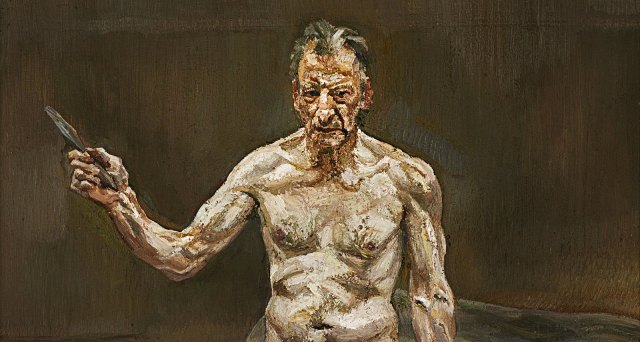 “Painter Working, Reflection,” 1993 (The Lucian Freud Archive/Royal Academy of Arts)