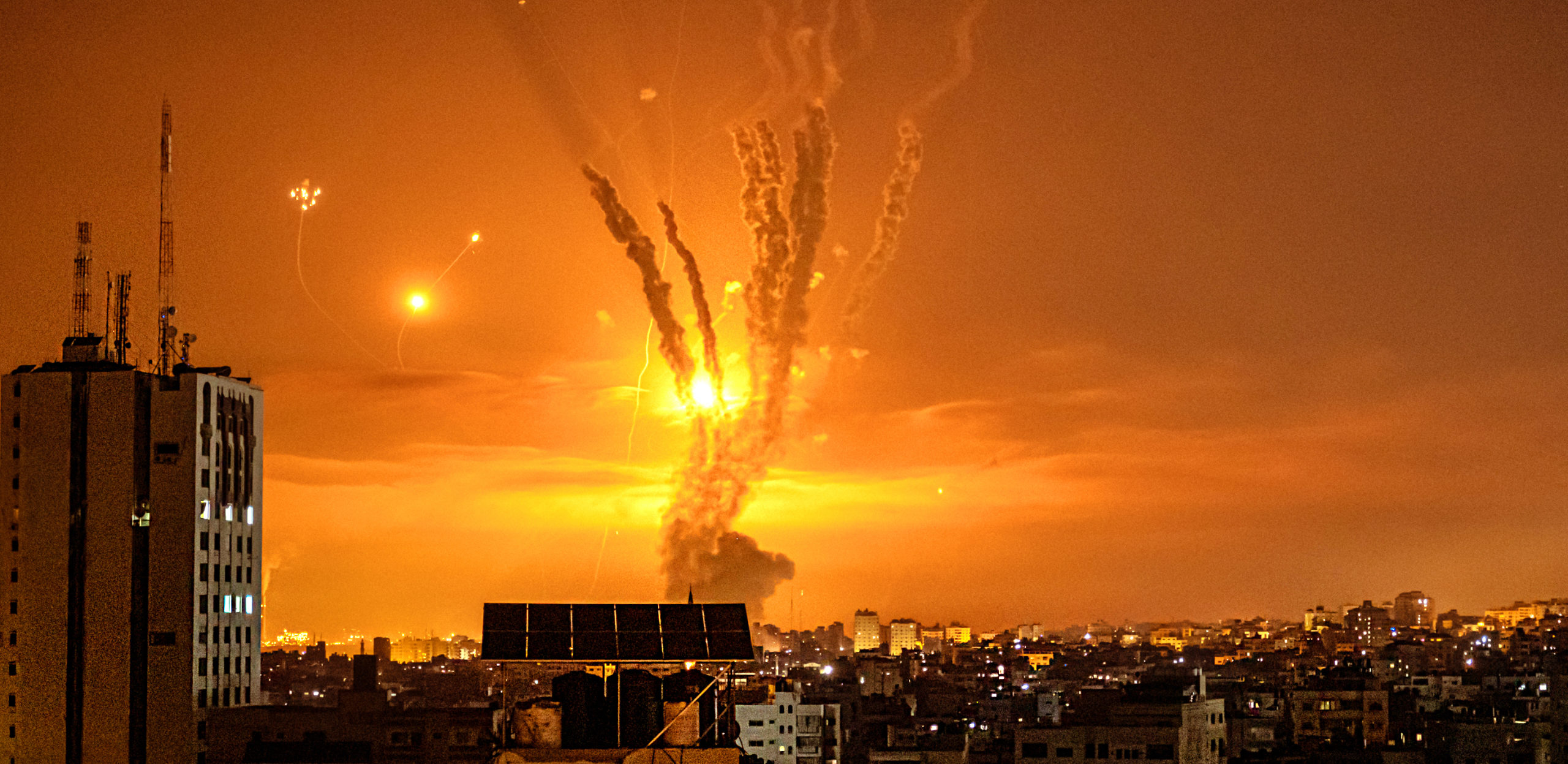 The iron dome in action. Credit: Getty